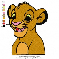 Lion Kid Embroidery Animal_34